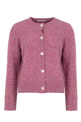 Cardigan Boucle Knit Amaranth