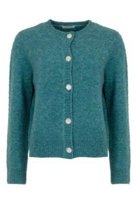 Cardigan Boucle Knit teal