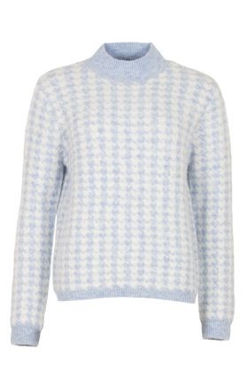 Pull pied-de-poule Blue