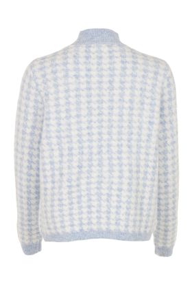 Pull pied-de-poule Blue