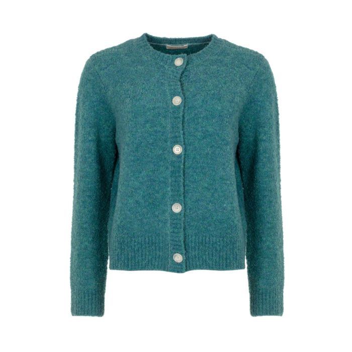 Cardigan Boucle Knit teal