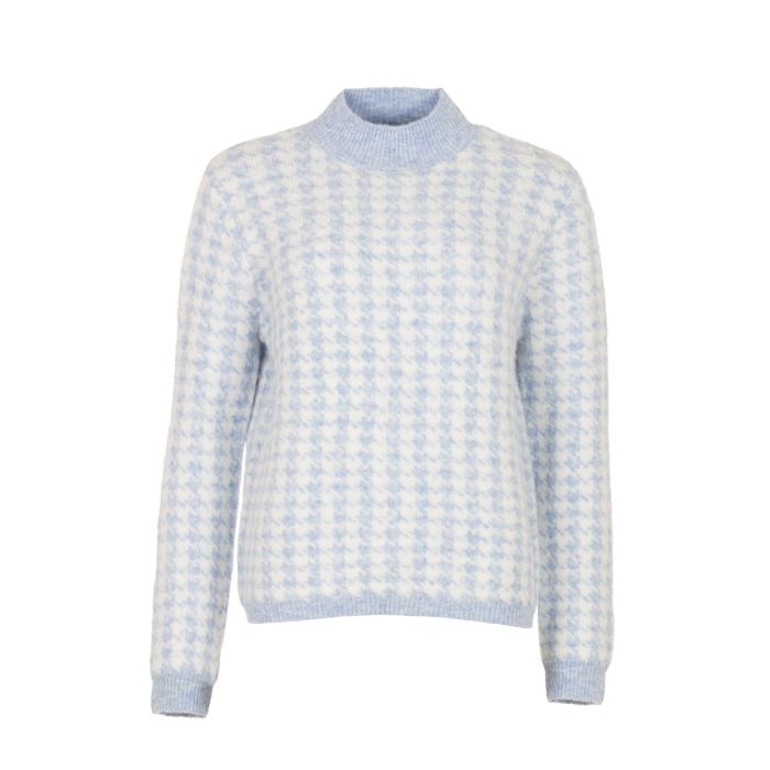 Pull pied-de-poule Blue